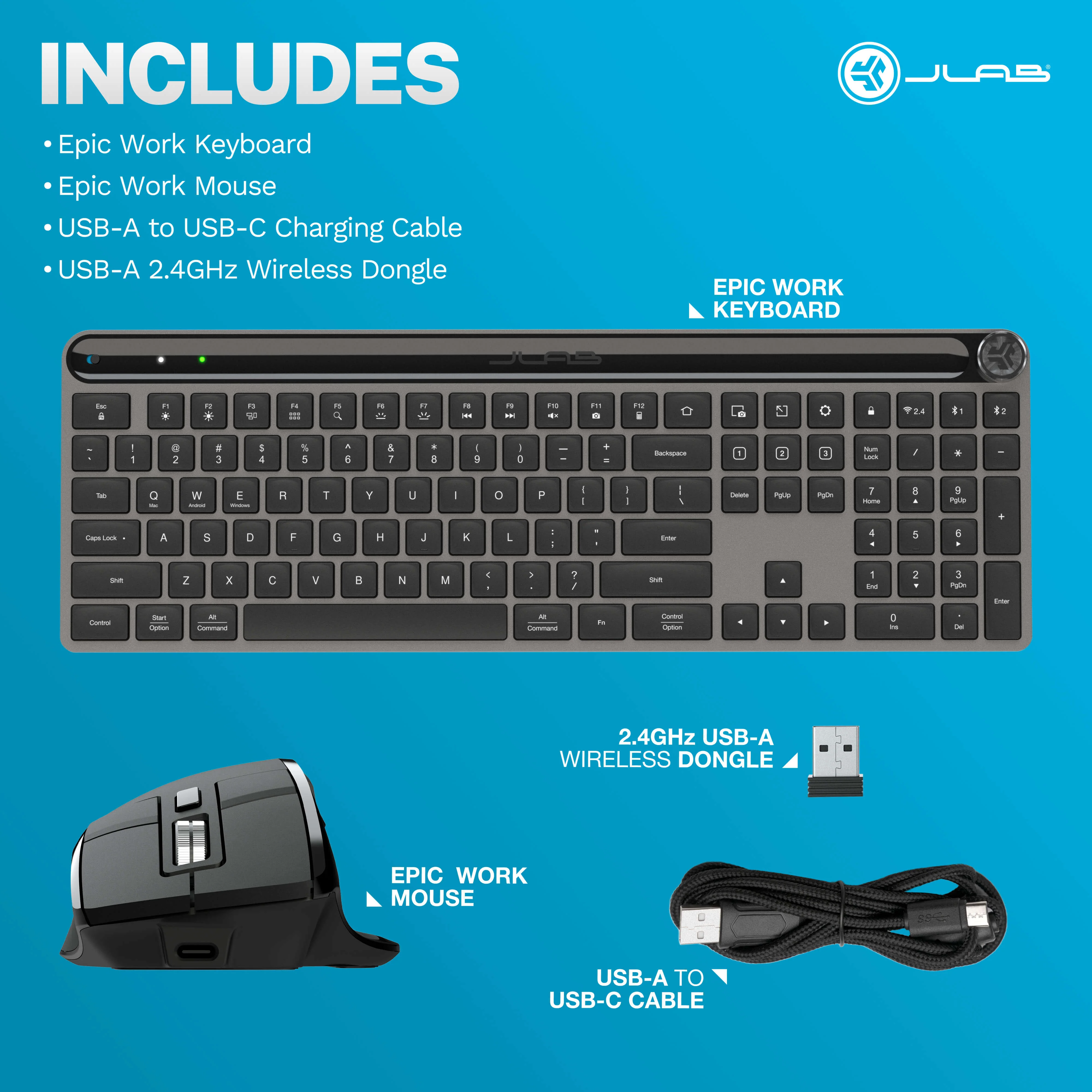 JLab Epic Keyboard Mouse Bundle - Image 25